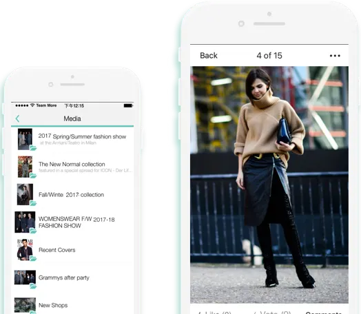 Team More Media module: private company social feed