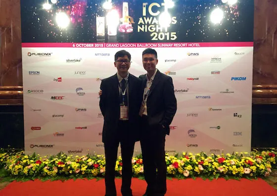 Team More co-founders at the ASOCIO Outstanding ICT Company Award gala dinner, Kuala Lumpur